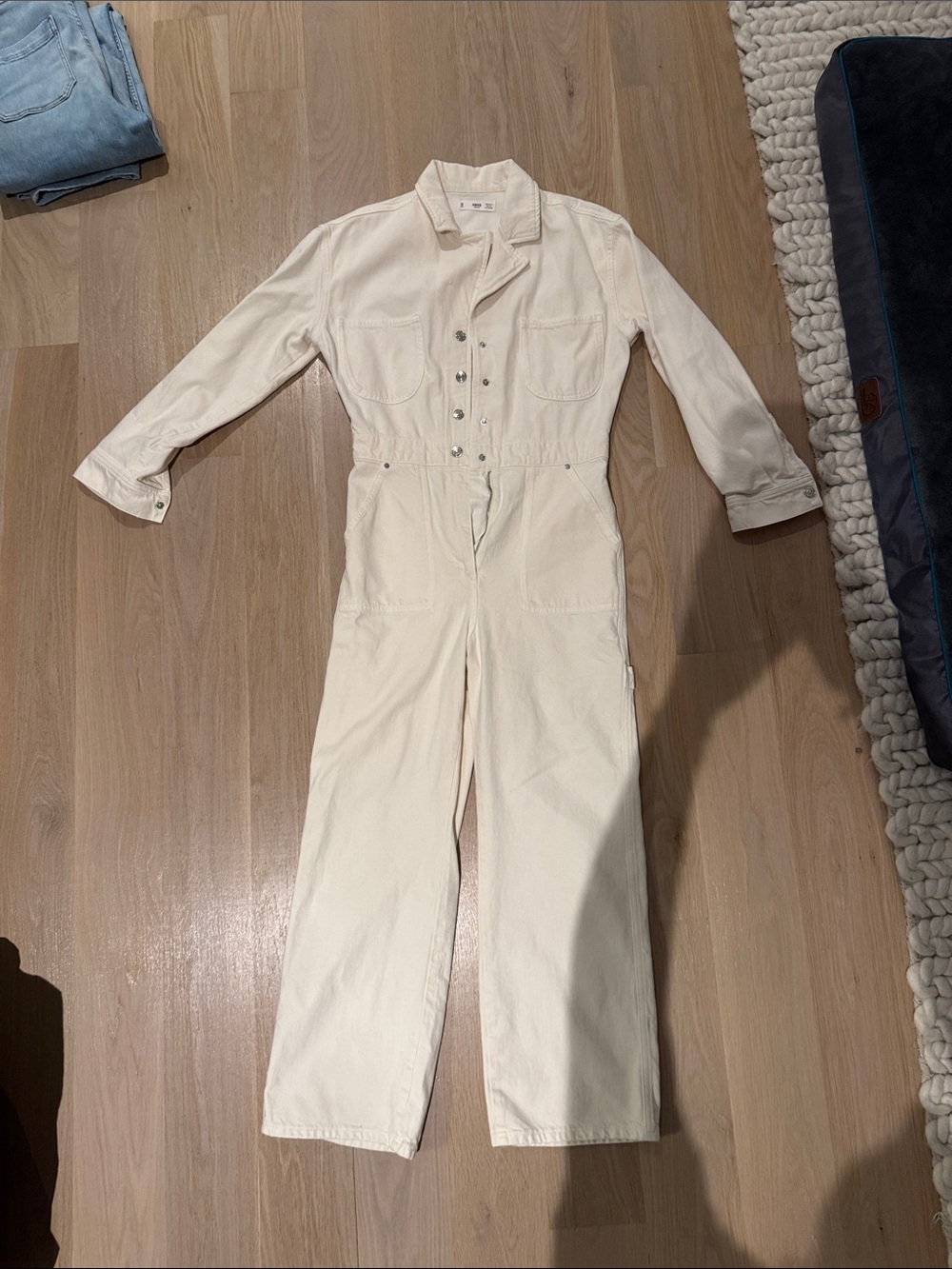 Mango Cream Utility Jumpsuit
